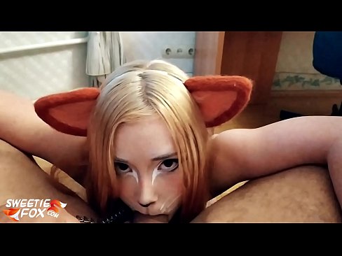 ❤️ Кицунэ глытае член і канчае ў рот Сэкс у нас be.mouthporn.ru ❌️